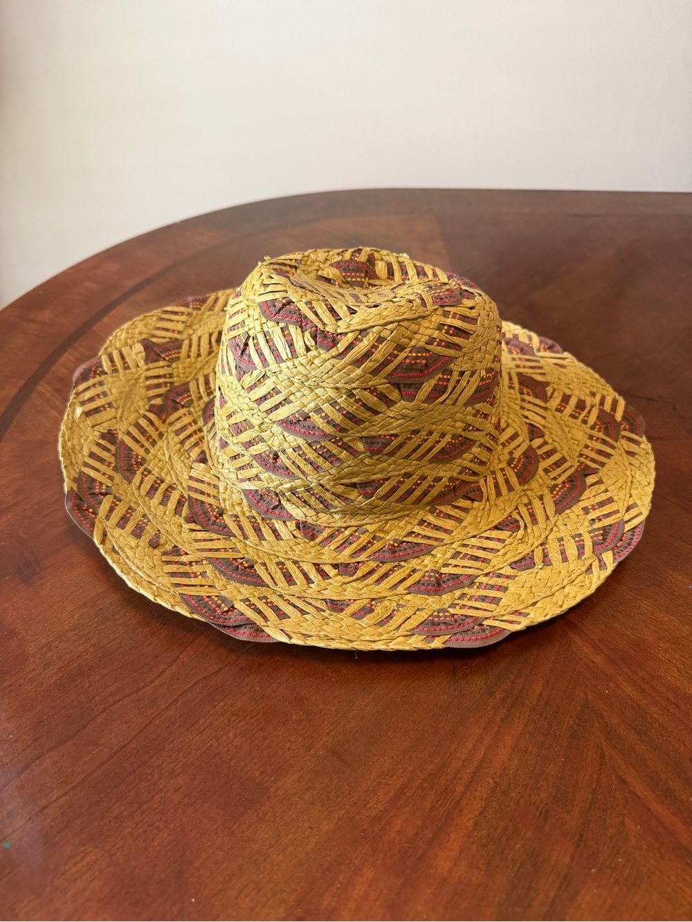 San Diego Hat Co Braided Paper Wide Brim Sun Hat Unisex Elastic Fit